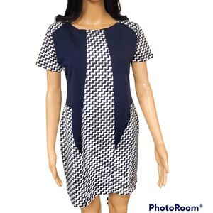 Imported Italian Chevron Mini Dress